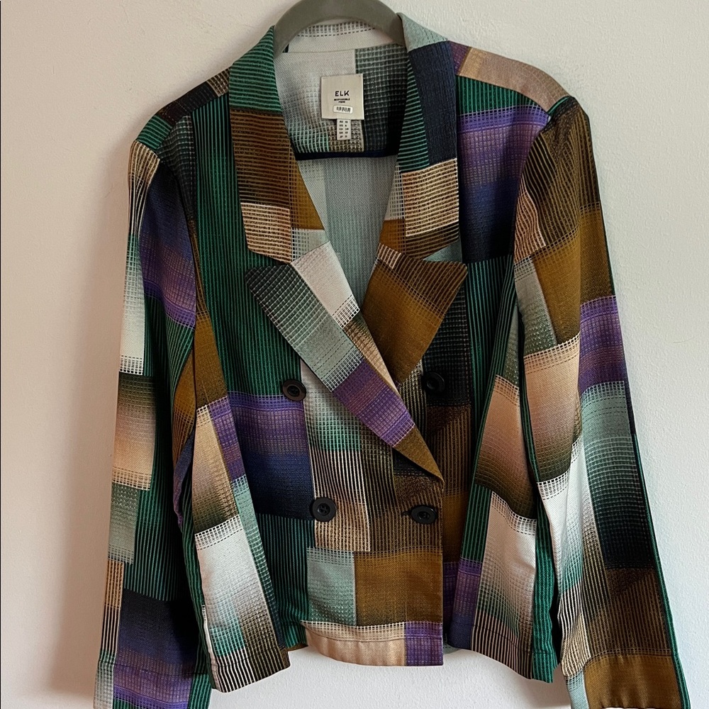 $315 REVOLVE ELK Odense Jacket 100% Tencel US 6 / M - Picture 2 of 9